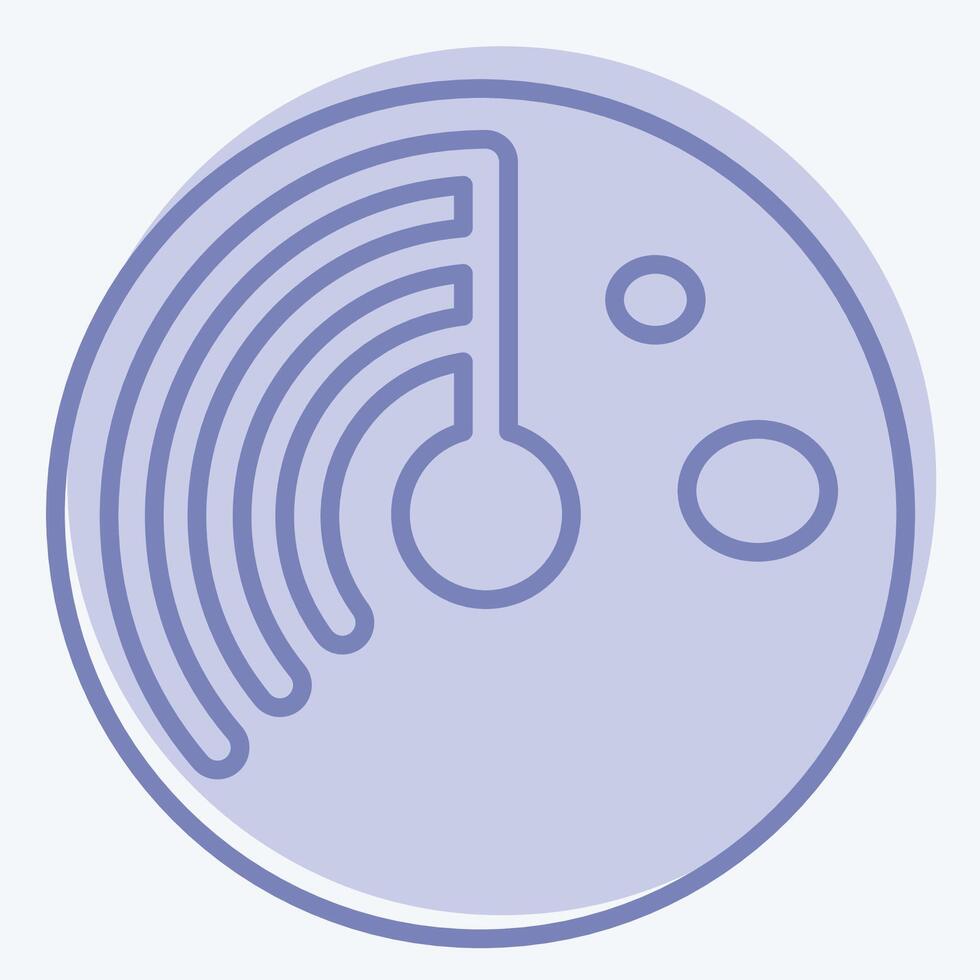 Icon Virus Scan. related to Download symbol. two tone style. design editable vector