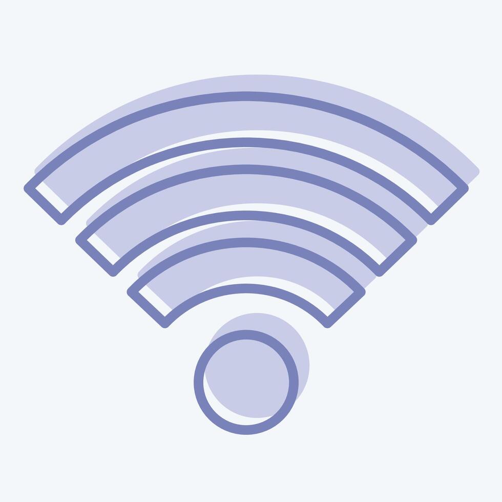 Icon Wifi. related to Download symbol. two tone style. design editable vector