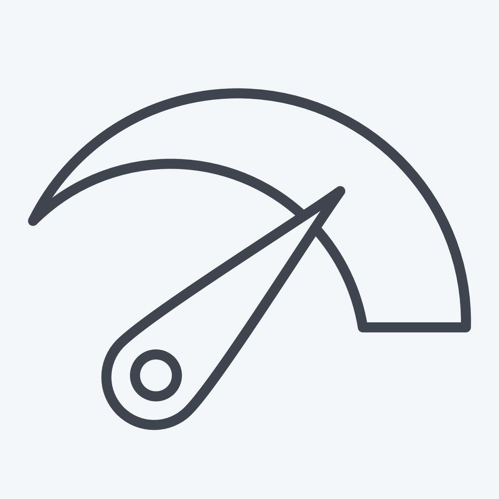 Icon Bandwidht. related to Download symbol. line style. design editable vector