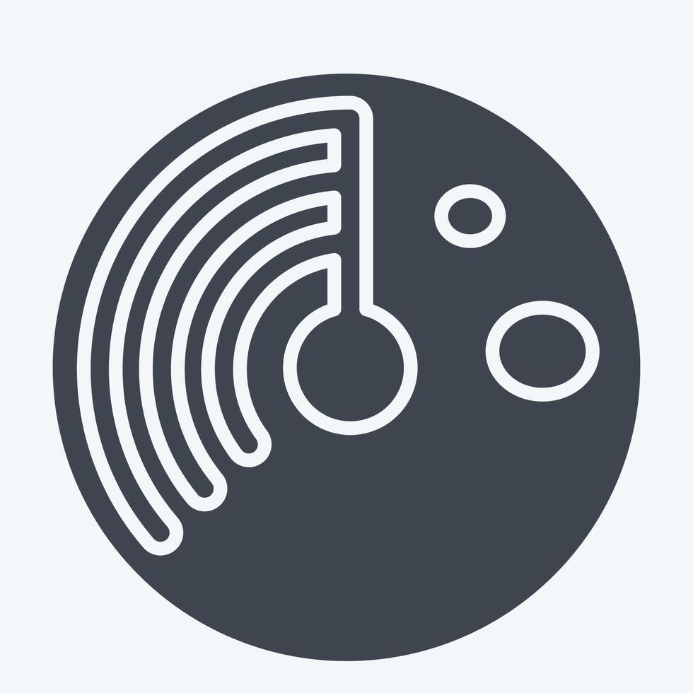 Icon Virus Scan. related to Download symbol. glyph style. design editable vector