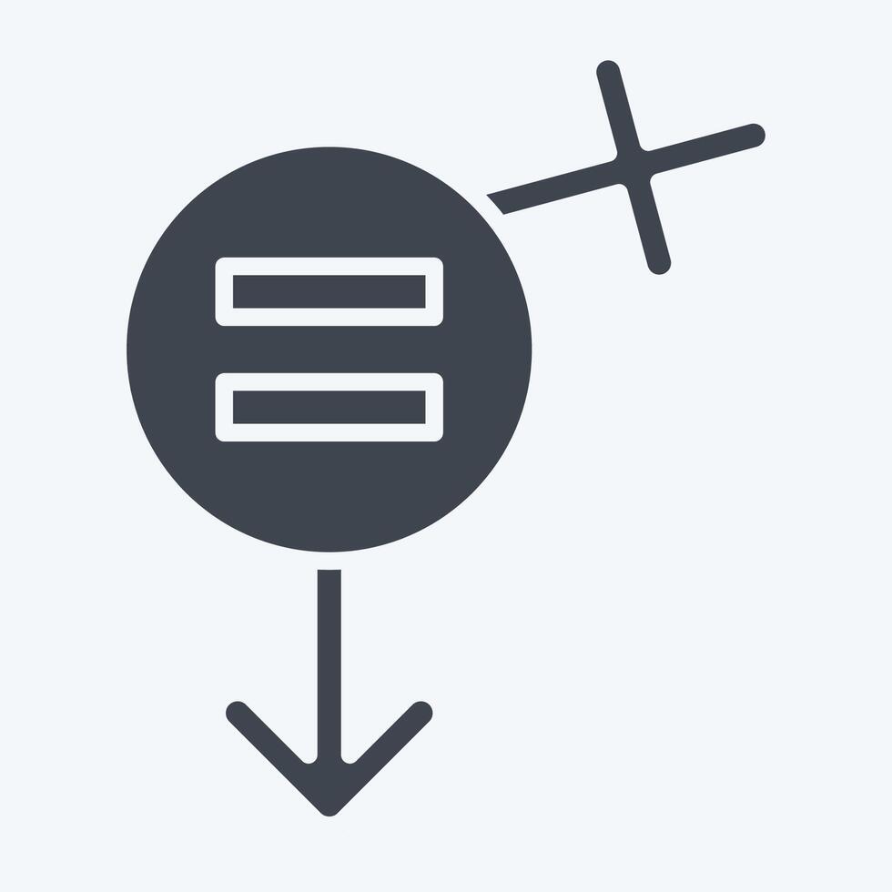 Icon Equality. related to Feminism symbol. glyph style. design editable vector