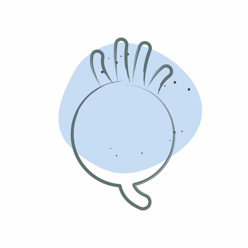 Icon Beetroot. related to Fruits and Vegetables symbol. Color Spot Style. editable vector