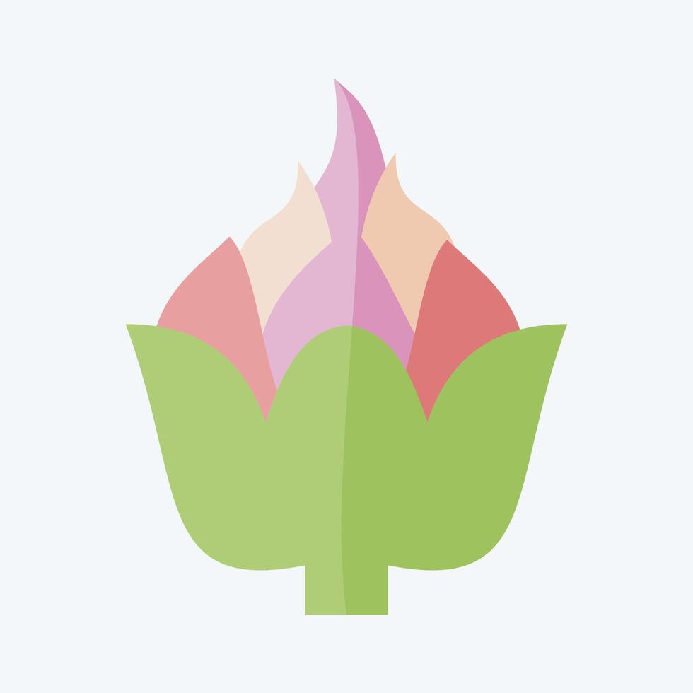 Icon Artichoke. related to Fruits and Vegetables symbol. flat style. editable vector