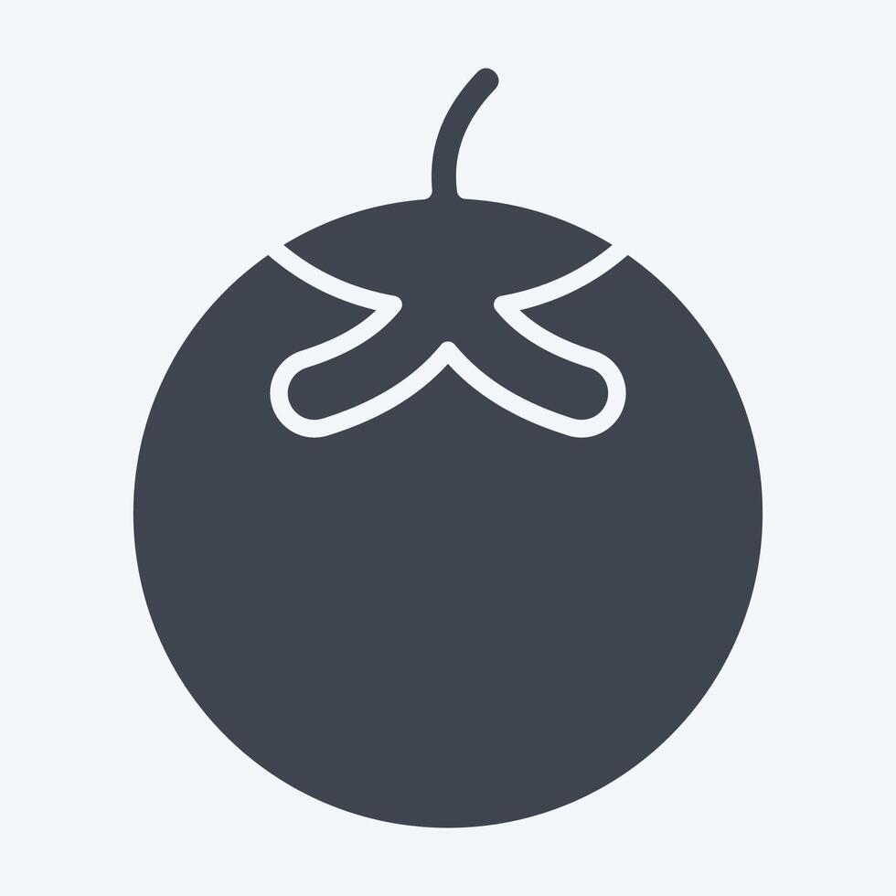 Icon Tomato. related to Fruits and Vegetables symbol. glyph style. editable vector