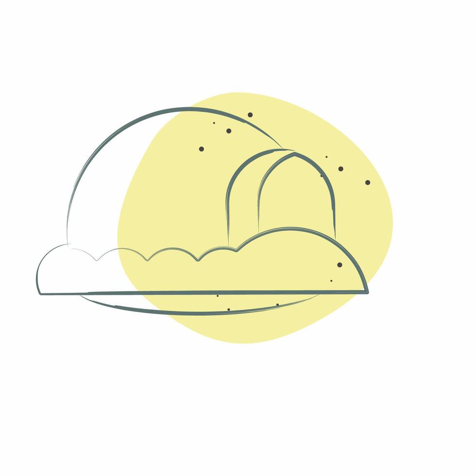 Icon Inglo. related to House symbol. Color Spot Style. design editable vector