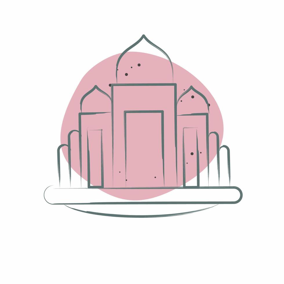 Icon Basilica. related to House symbol. Color Spot Style. design editable vector