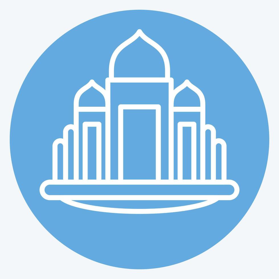 Icon Basilica. related to House symbol. blue eyes style. design editable vector