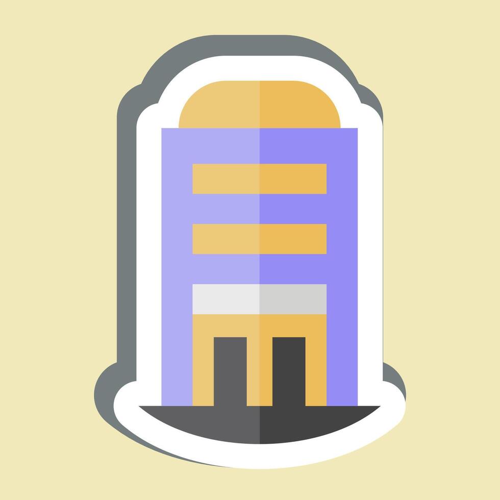 Sticker House. related to House symbol. design editable vector