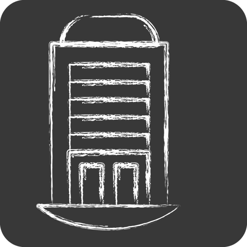 Icon House. related to House symbol. chalk Style. design editable vector