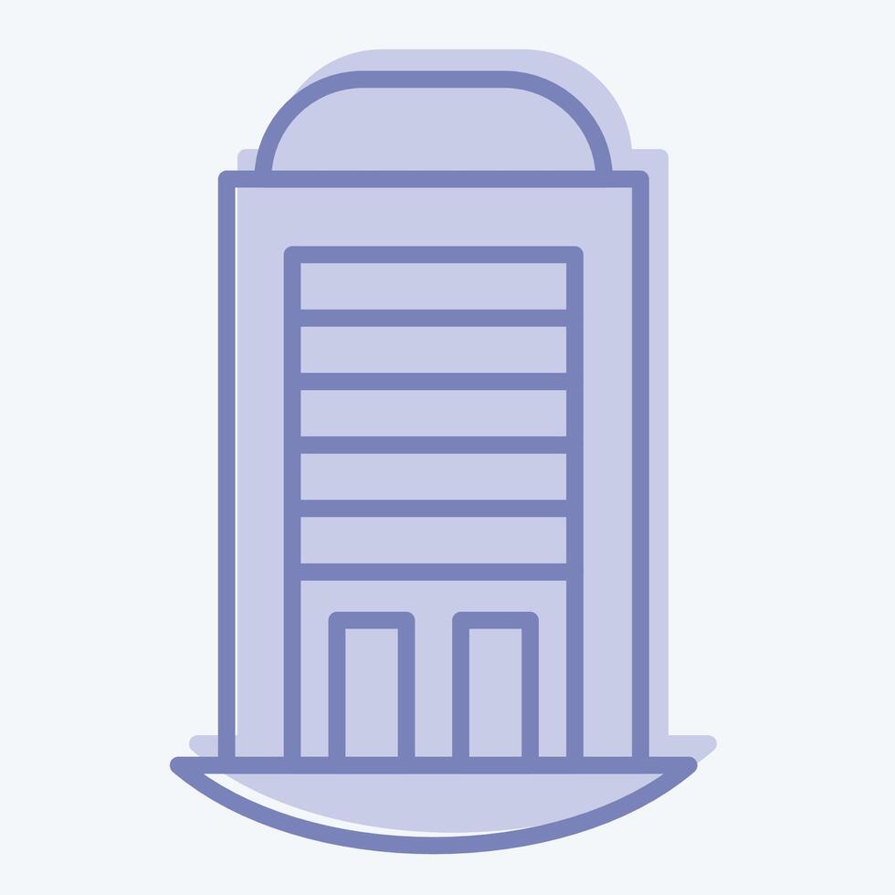 Icon House. related to House symbol. two tone style. design editable vector