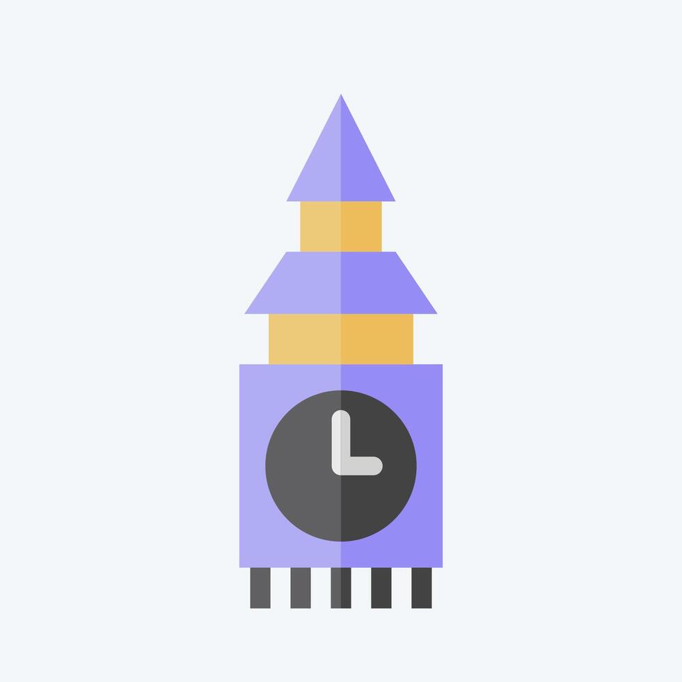 Icon Fortress. related to House symbol. flat style. design editable vector