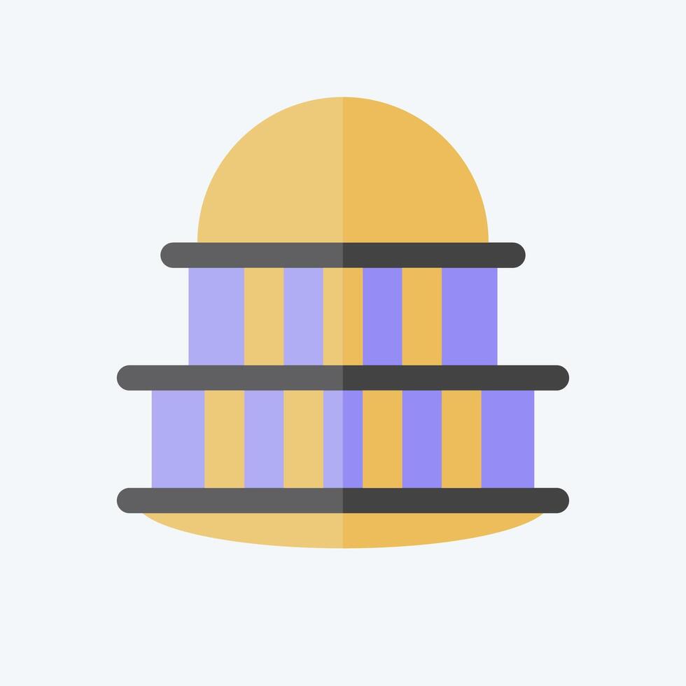Icon Capitol. related to House symbol. flat style. design editable vector