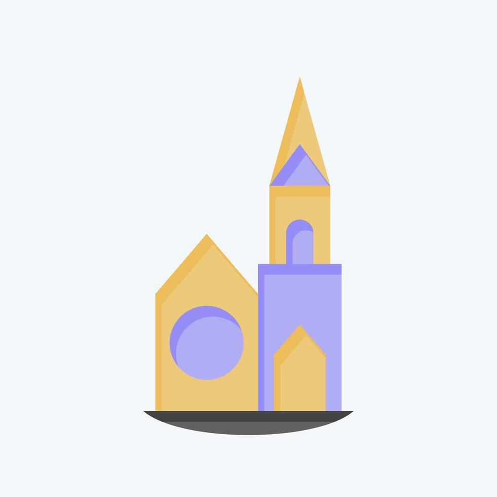 Icon Chapel. related to House symbol. flat style. design editable vector