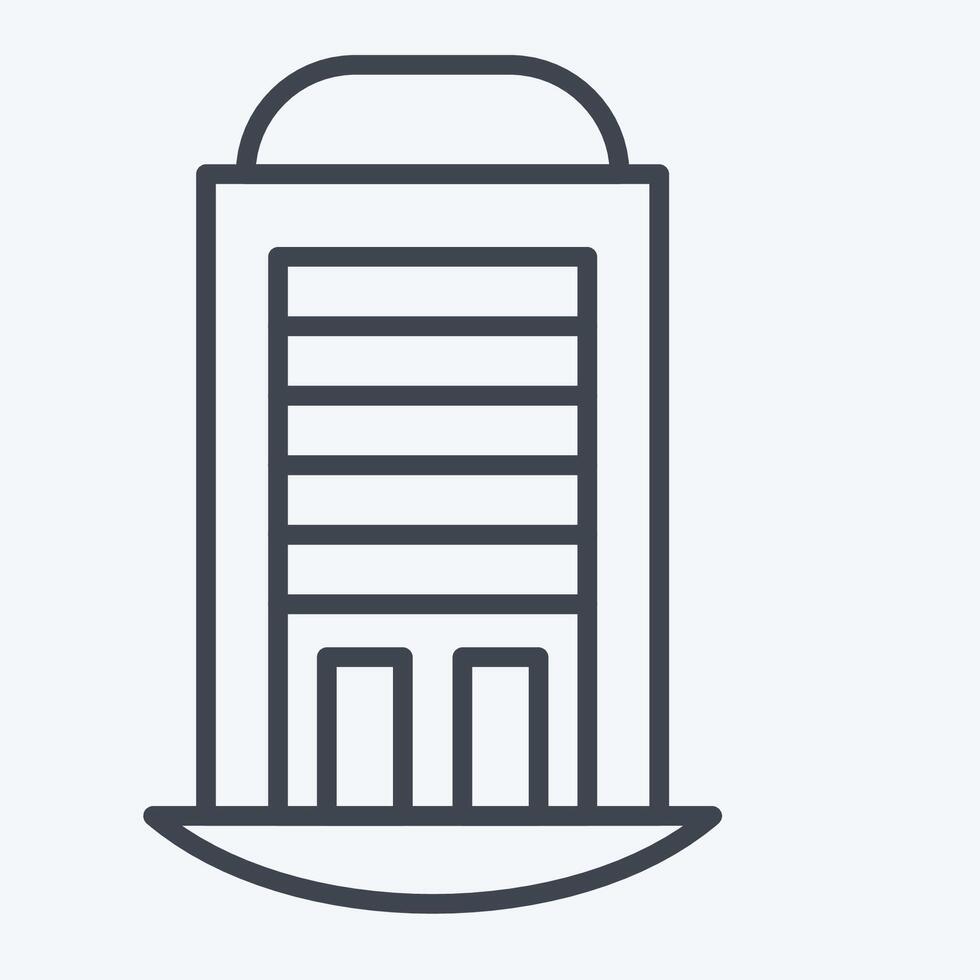 Icon House. related to House symbol. line style. design editable vector