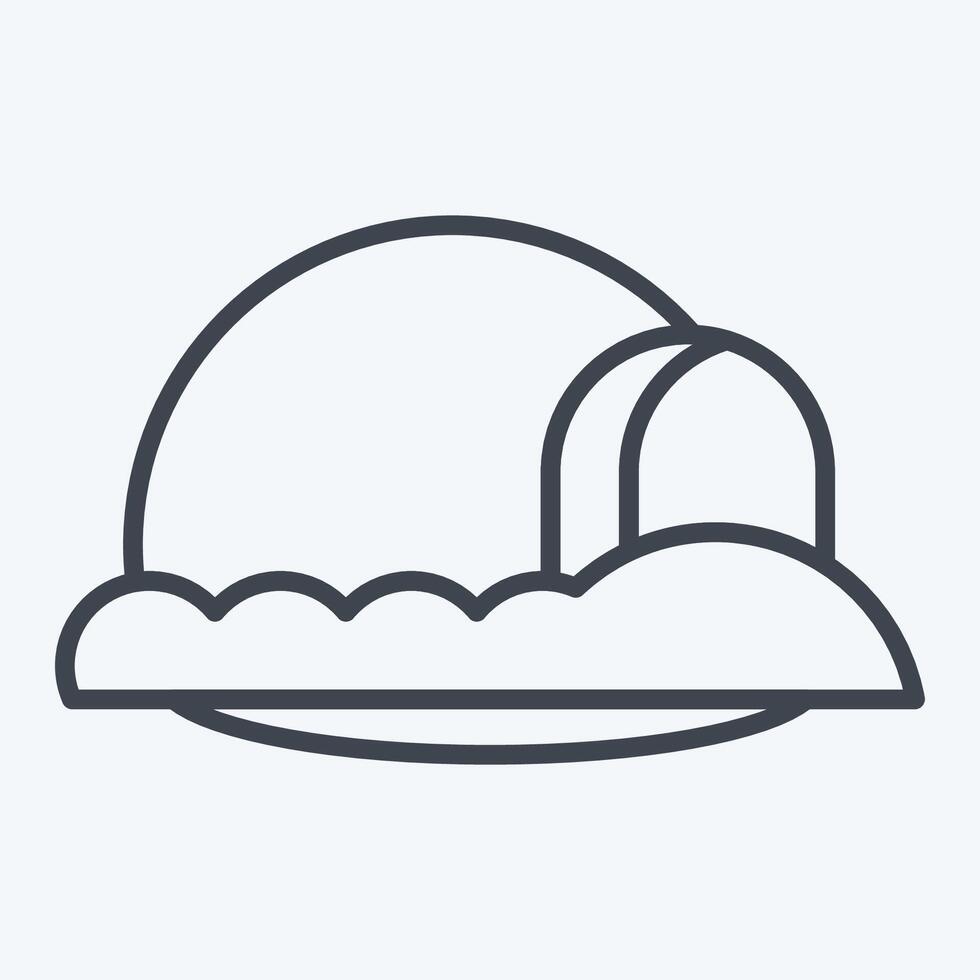 Icon Inglo. related to House symbol. line style. design editable vector