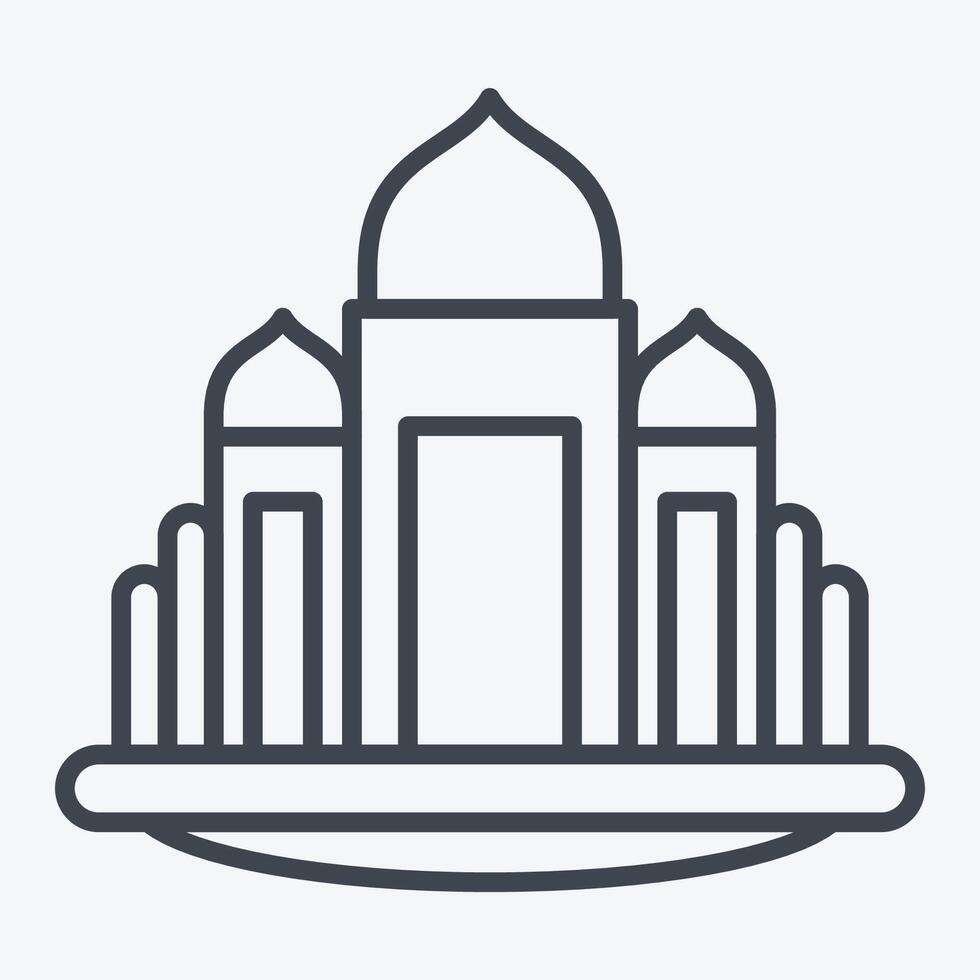 Icon Basilica. related to House symbol. line style. design editable vector
