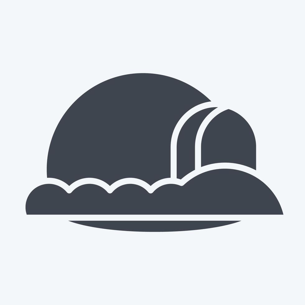 Icon Inglo. related to House symbol. glyph style. design editable vector