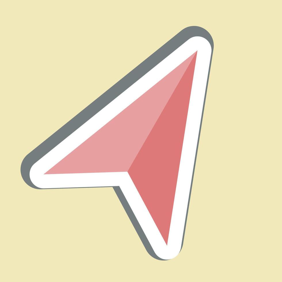 Sticker Navigation. related to Location symbol. design editable vector