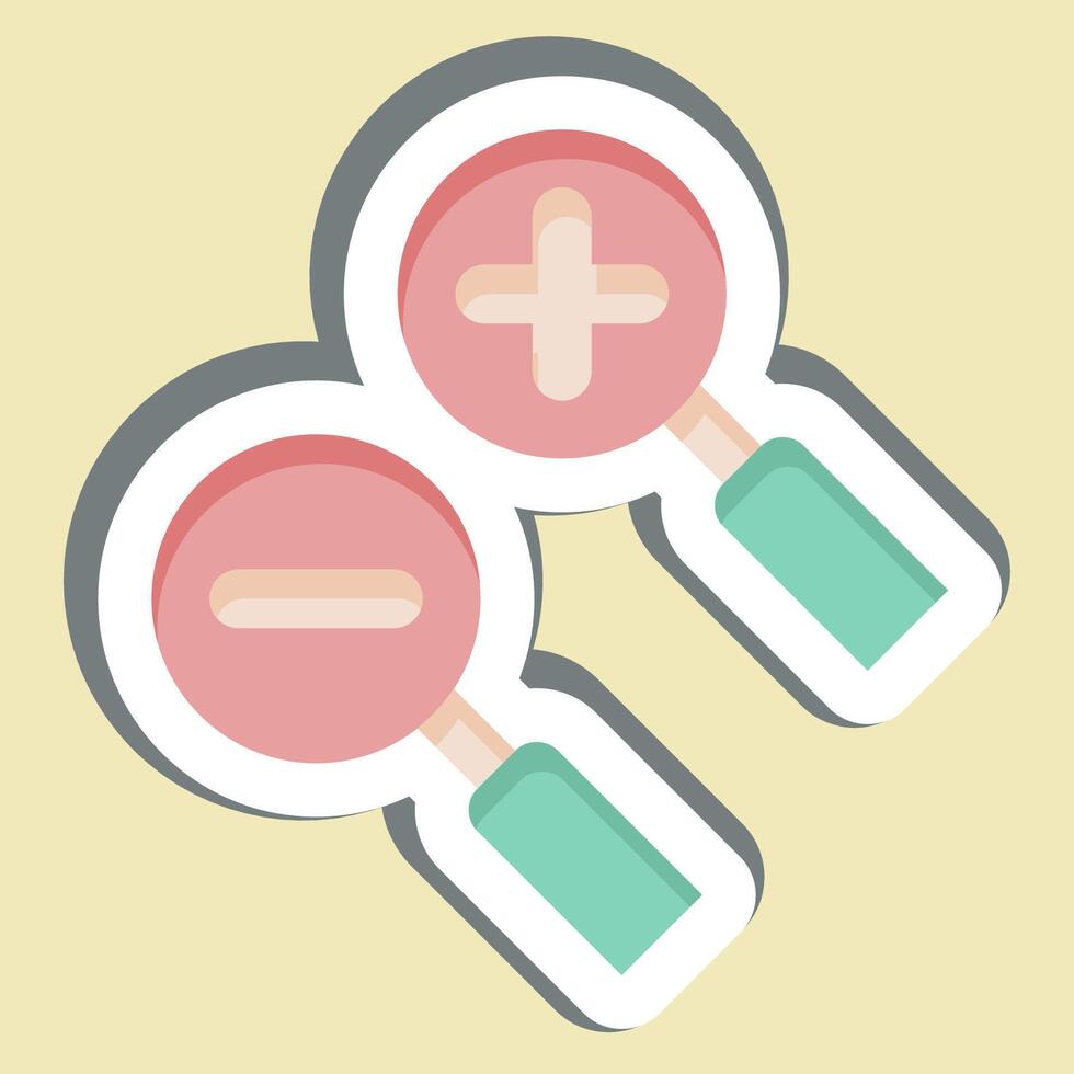 Sticker Zoom Area. related to Location symbol. design editable vector