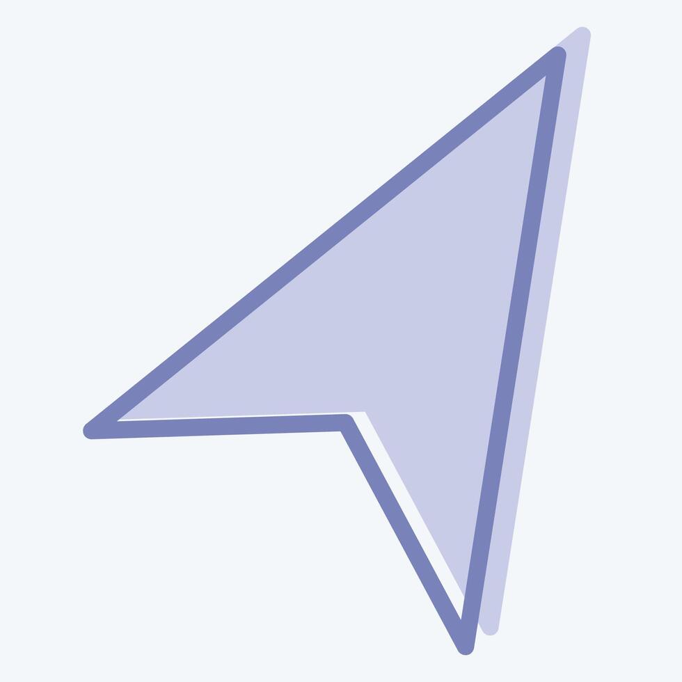 Icon Navigation. related to Location symbol. two tone style. design editable vector