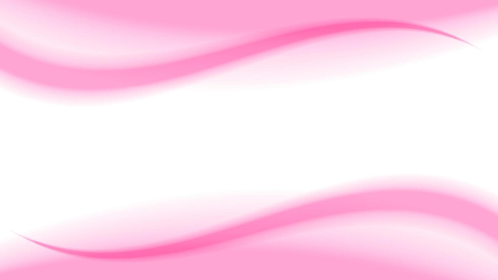 pink soft wave shape graphic on white background, abstract pink graphic smooth shape for banner copy space, blurred gradient pink wavy swirl soft effect, beautiful pink white wave curve for backdrop vector
