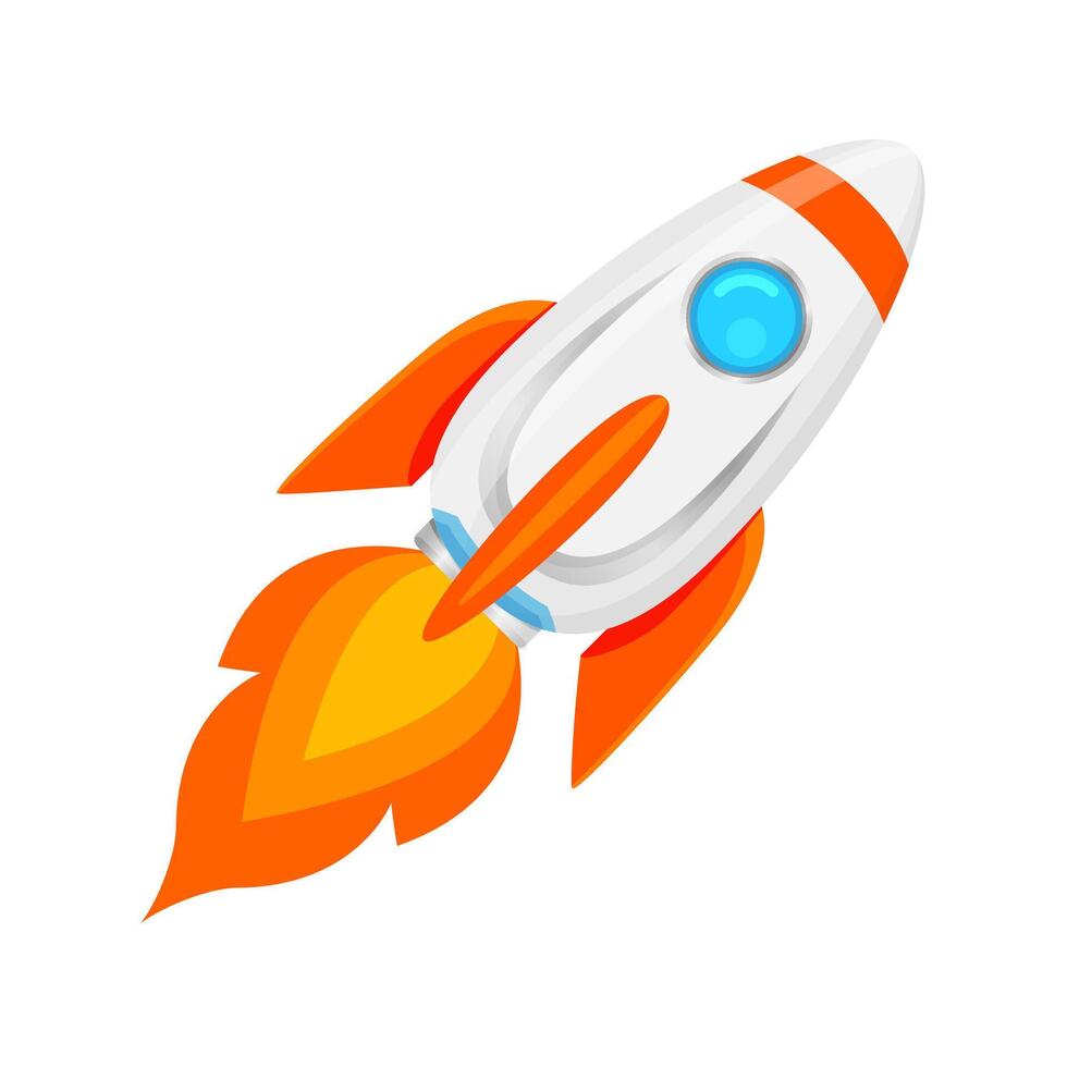 rocket ship, rocket science flying in space, illustration rockets cute, rockets symbol for goals and achievements, rocket launch logo icon for infographics innovation vector