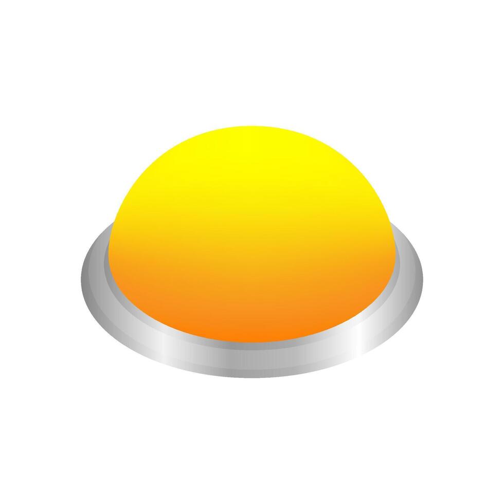 button circle shape yellow for buttons games play isolated on white, yellow modern buttons simple and convex, sphere button yellow flat style icon sign for applications, buttons round for website apps vector