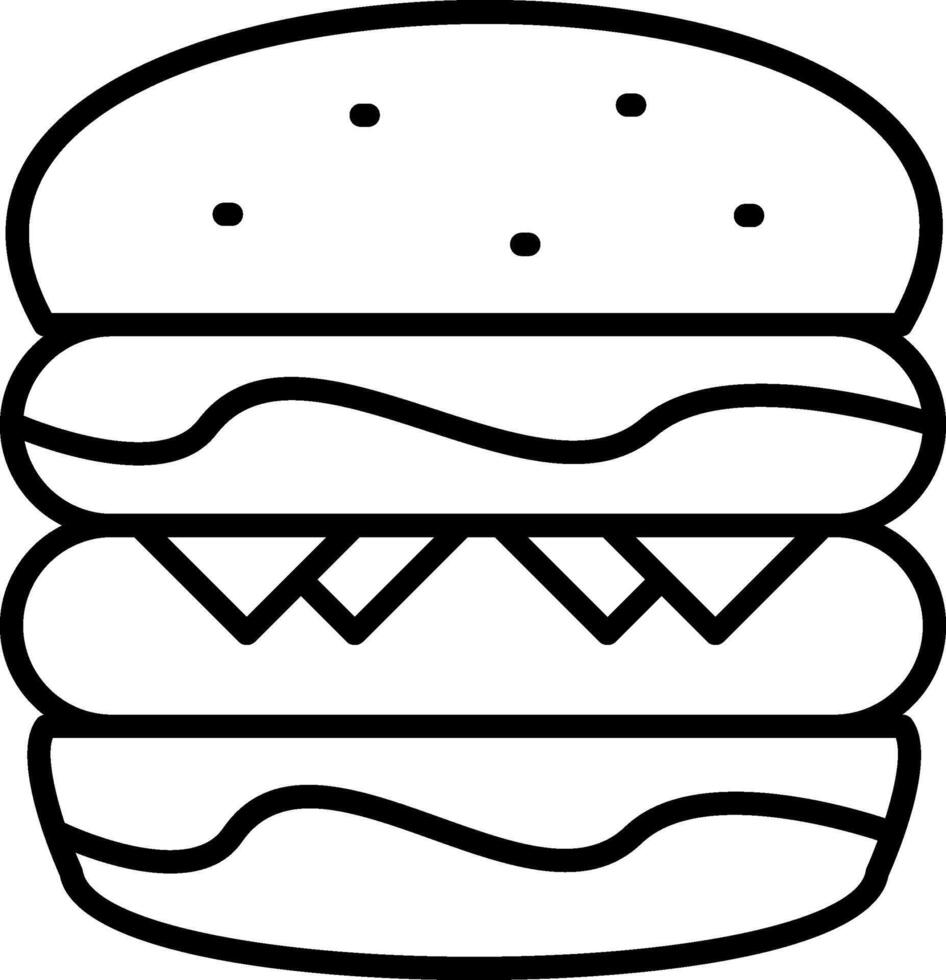 Hamburger Creative Icon Design vector