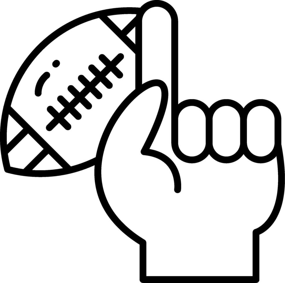 Football Finger Creative Icon Design vector