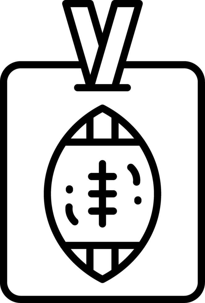 Football Vip Pass Creative Icon Design vector
