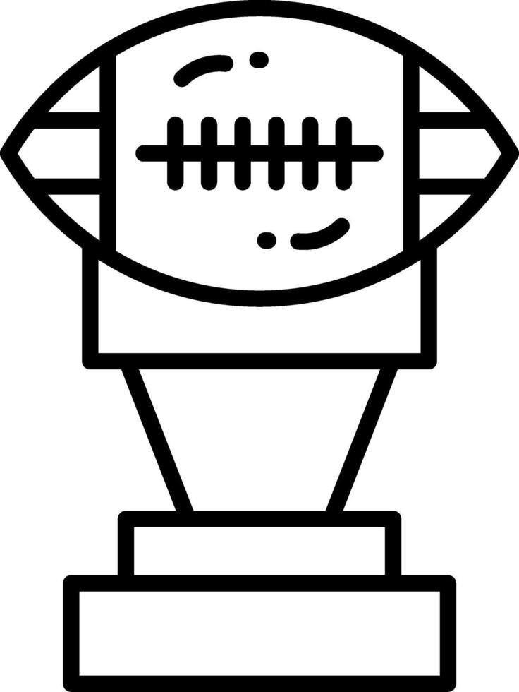 Football Trophy Creative Icon Design vector