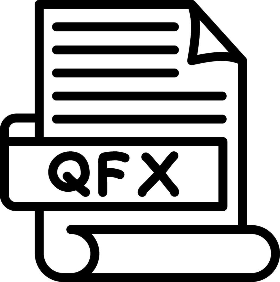 QFX Best Unique Icon Design vector