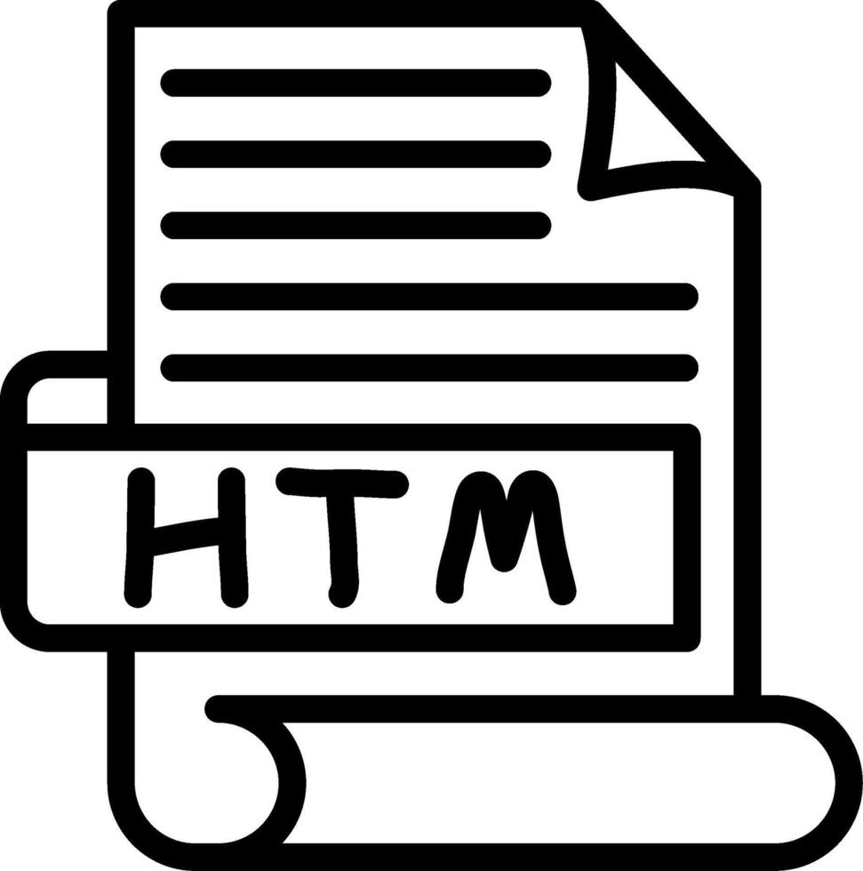 HTM Creative Unique Icon Design vector