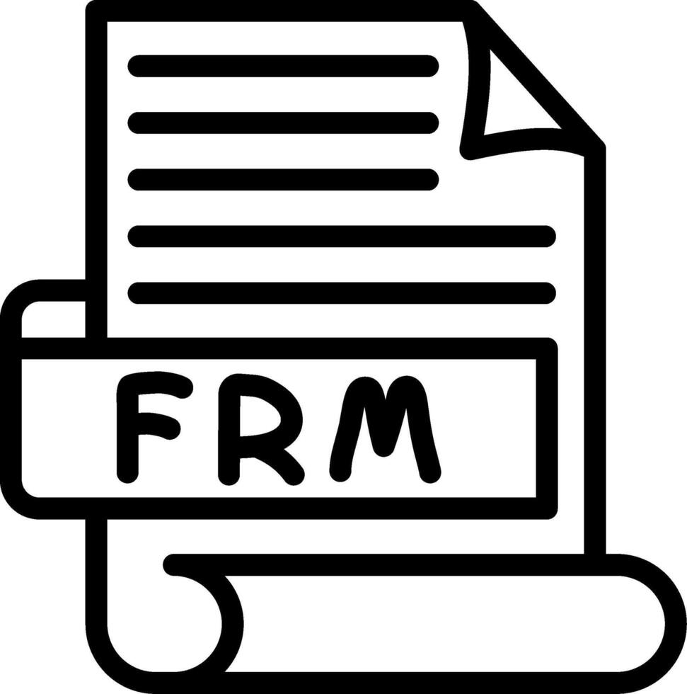FRM Best Used Icon Design vector