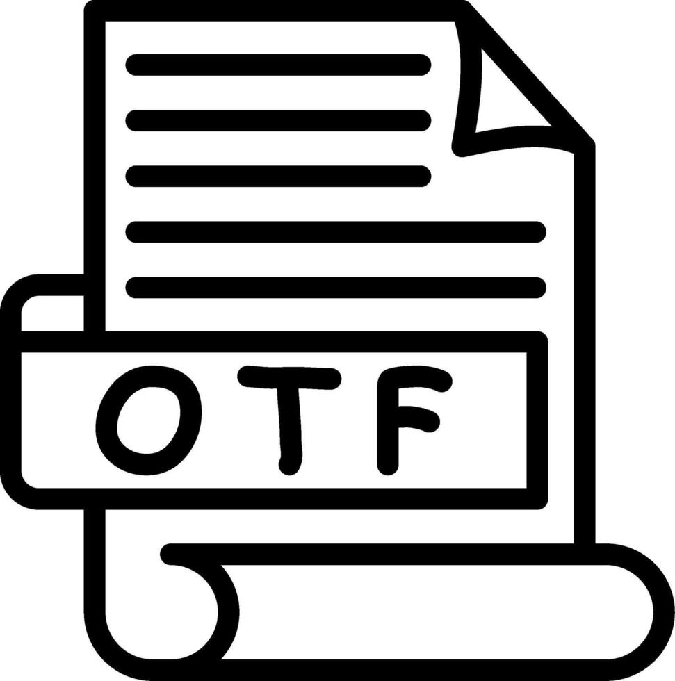 OTF Best Used Icon Design vector