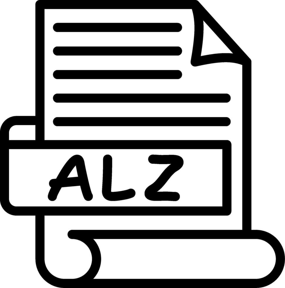 ALZ Best Used Icon Design vector