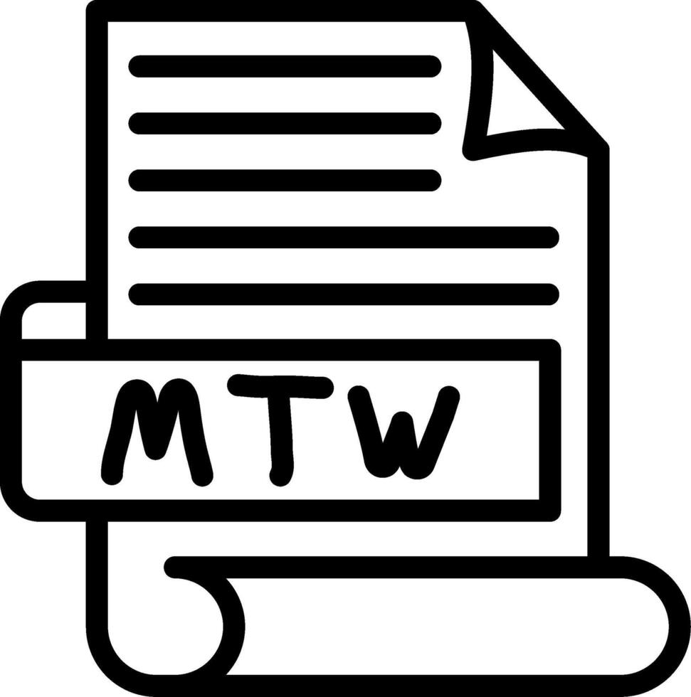 MTW Best Used Icon Design vector