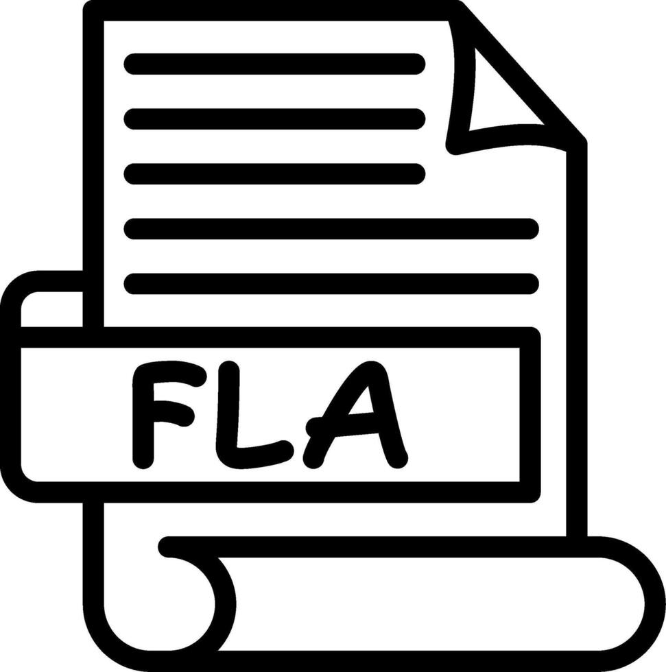 FLA Best Used Icon Design vector