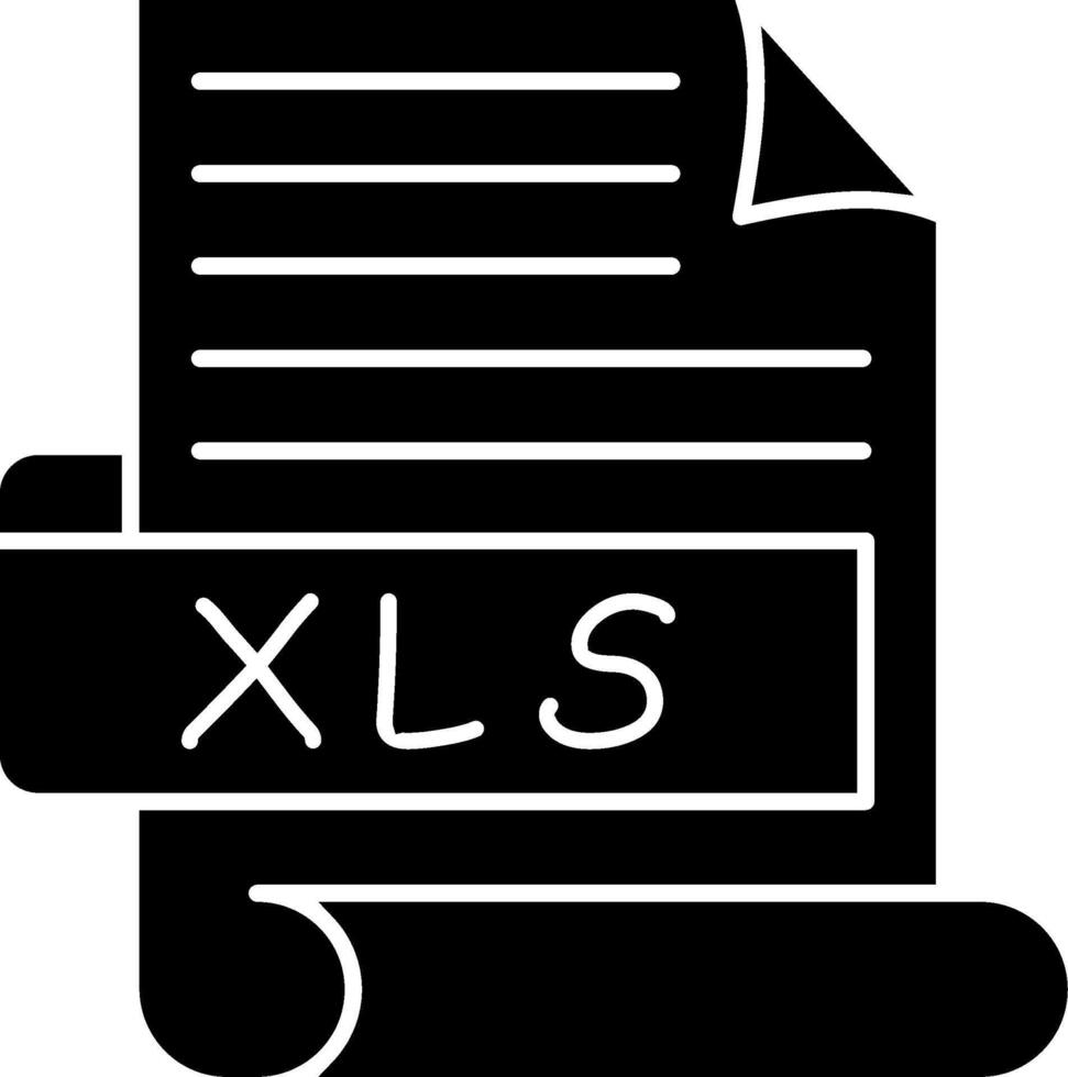 XLS Best Unique Icon Design vector