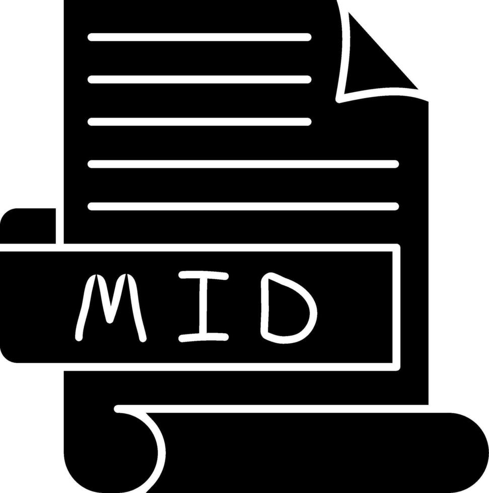 MID Best Unique Icon Design vector