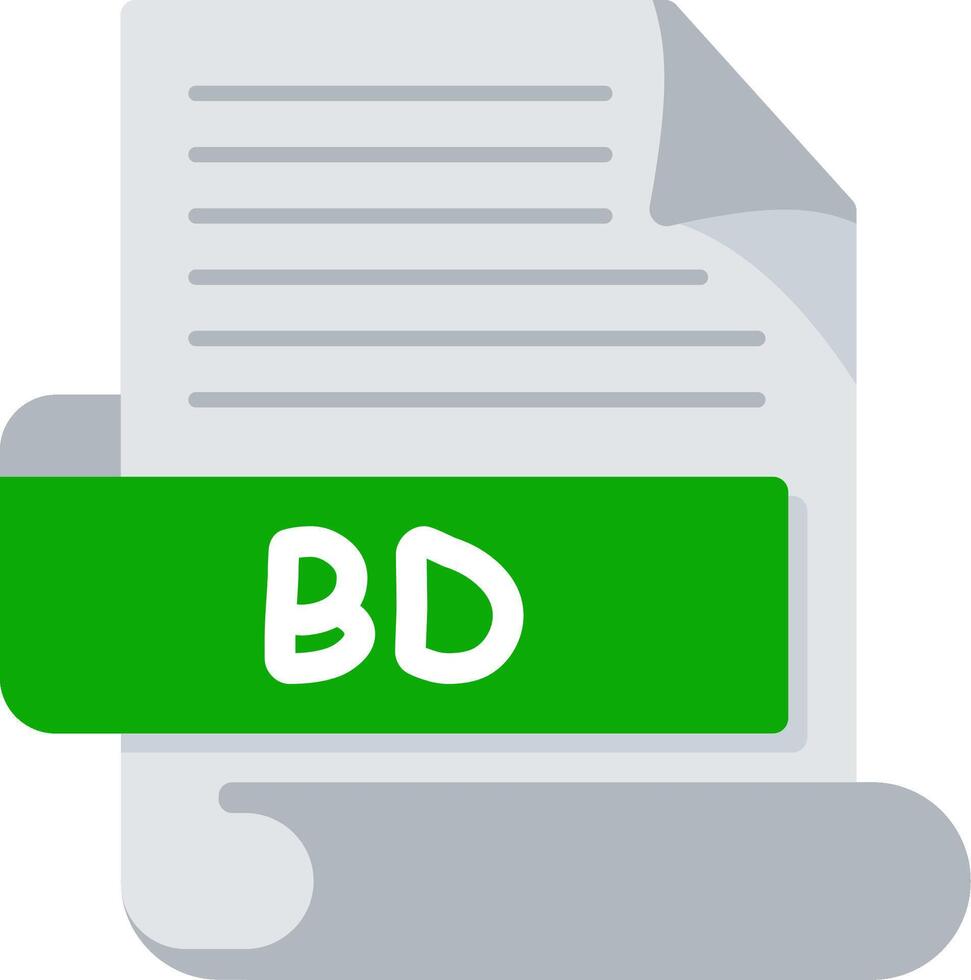 BD Bold Ideas Creative Design Icon vector