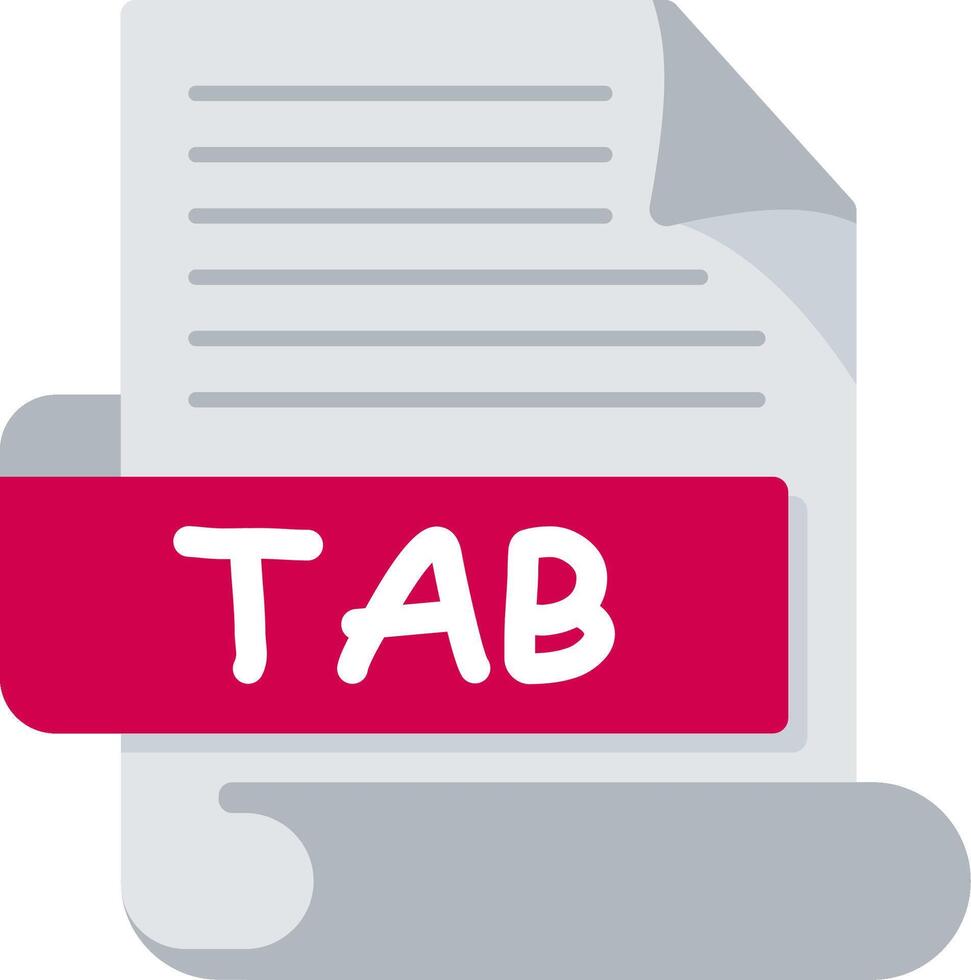 TAB Bold Ideas Creative Design Icon vector