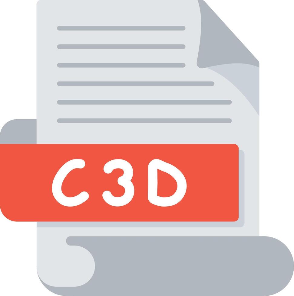 C3D Bold Ideas Creative Design Icon vector
