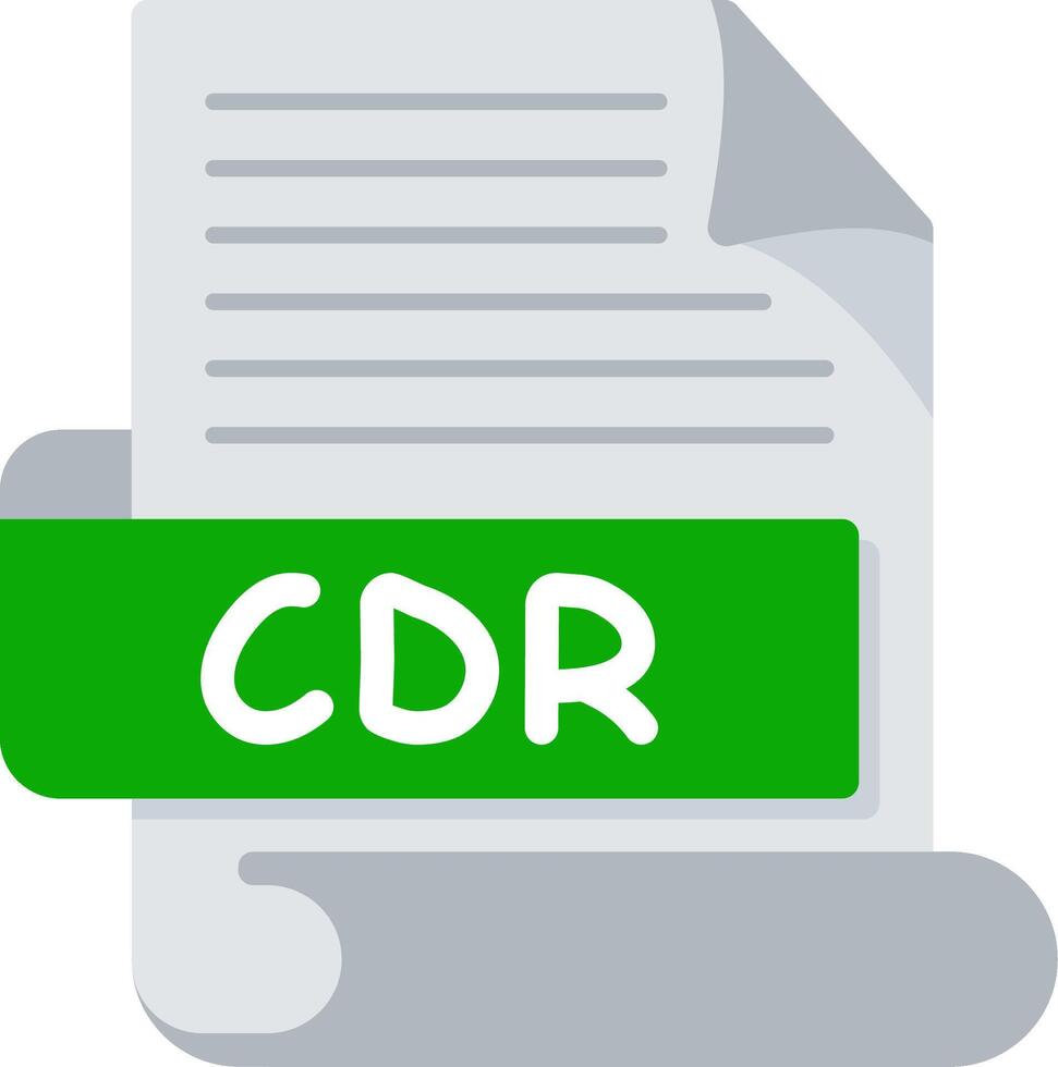 CDR Bold Creative Design Icon vector