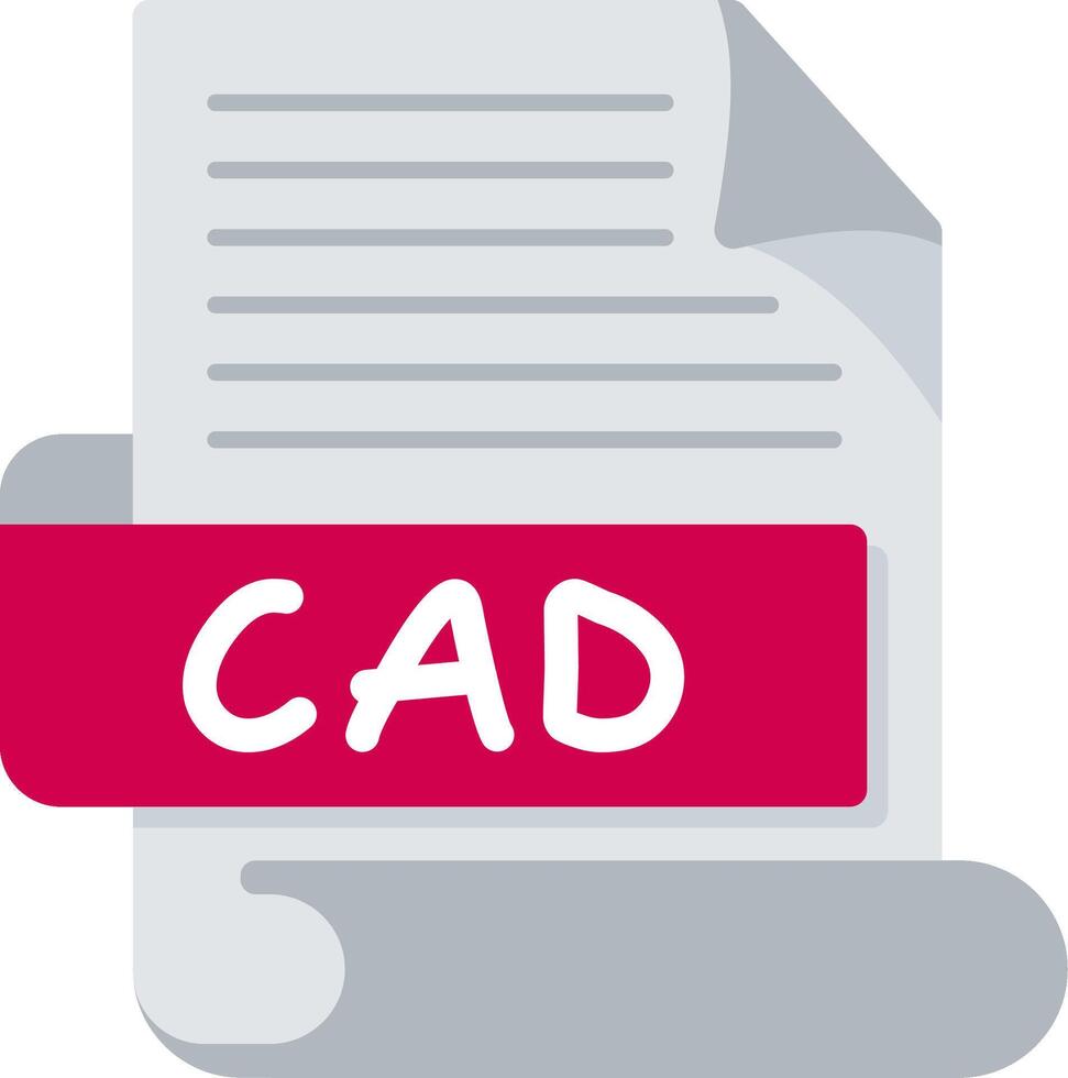 CAD Bold Ideas Creative Design Icon vector