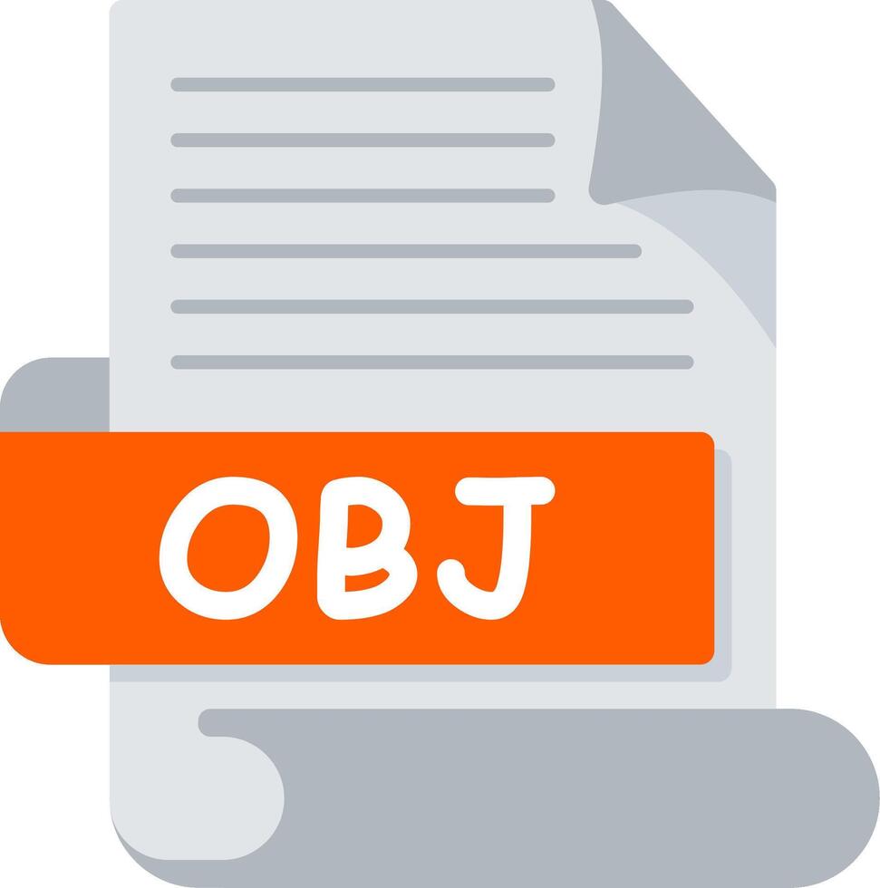 OBJ Bold Ideas Creative Design Icon vector