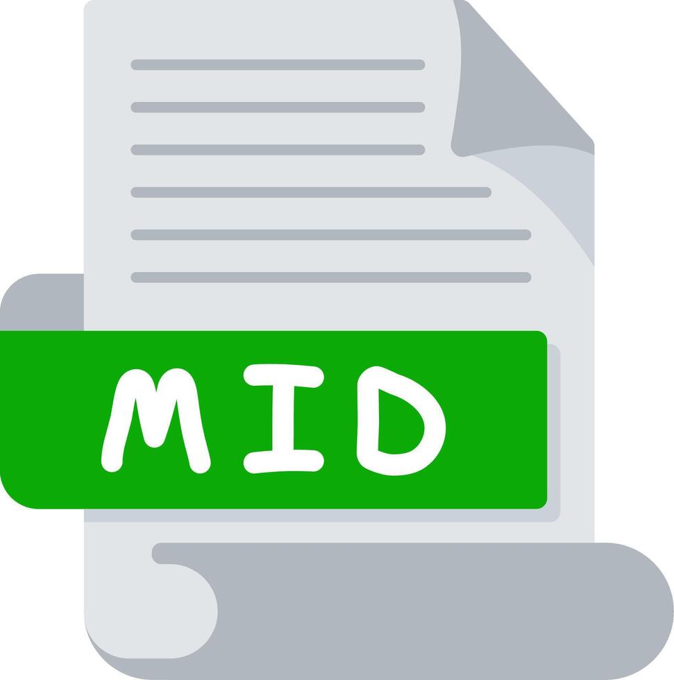 MID Bold Ideas Creative Design Icon vector