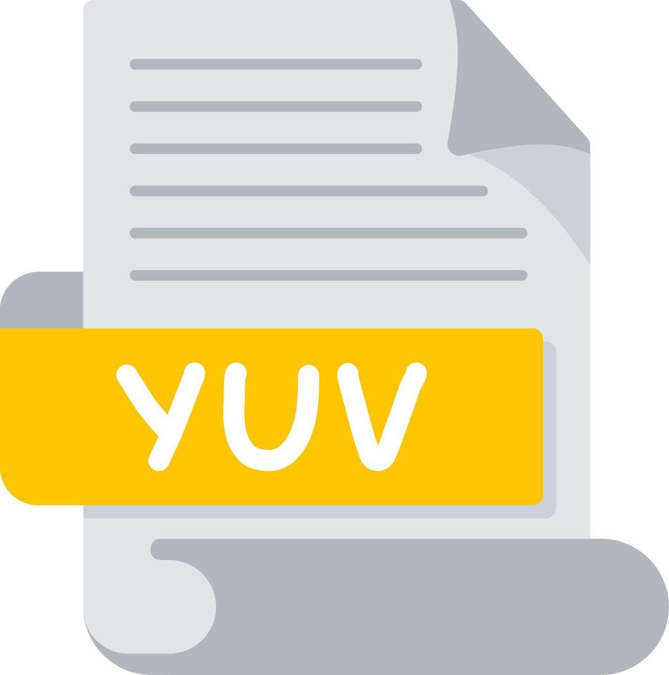YUV Bold Creative Design Icon vector