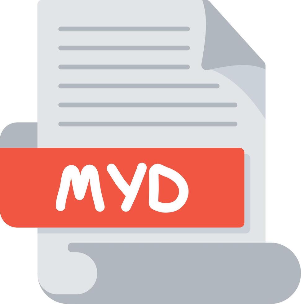 MYD Bold Ideas Creative Design Icon vector