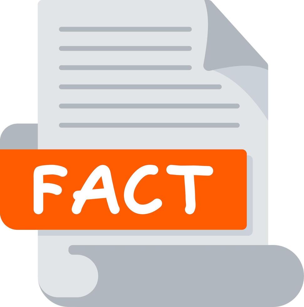 FACT Bold Ideas Creative Design Icon vector